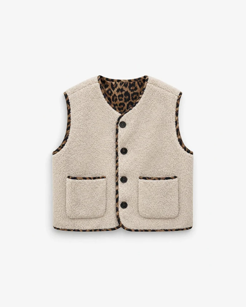 Grace and Mila Alexis Gilet - Leopard