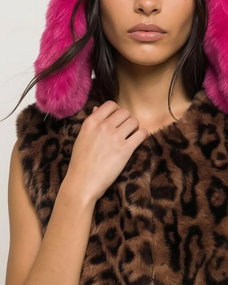 Nooki Edelweiss Gilet - Chocolate Leopard
