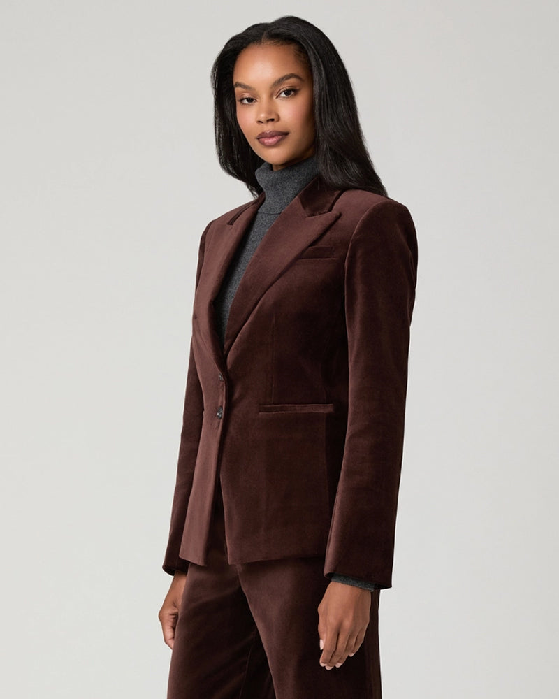 Paige Chelsee Jacket - Burgundy Velvet