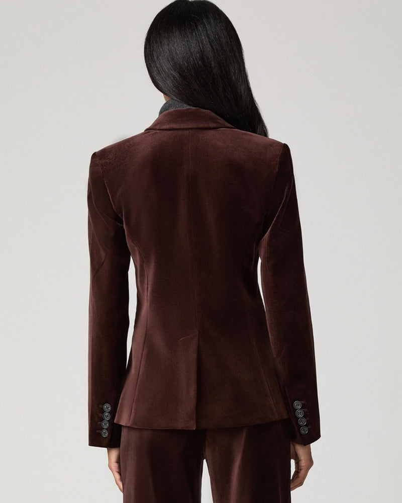Paige Chelsee Jacket - Burgundy Velvet