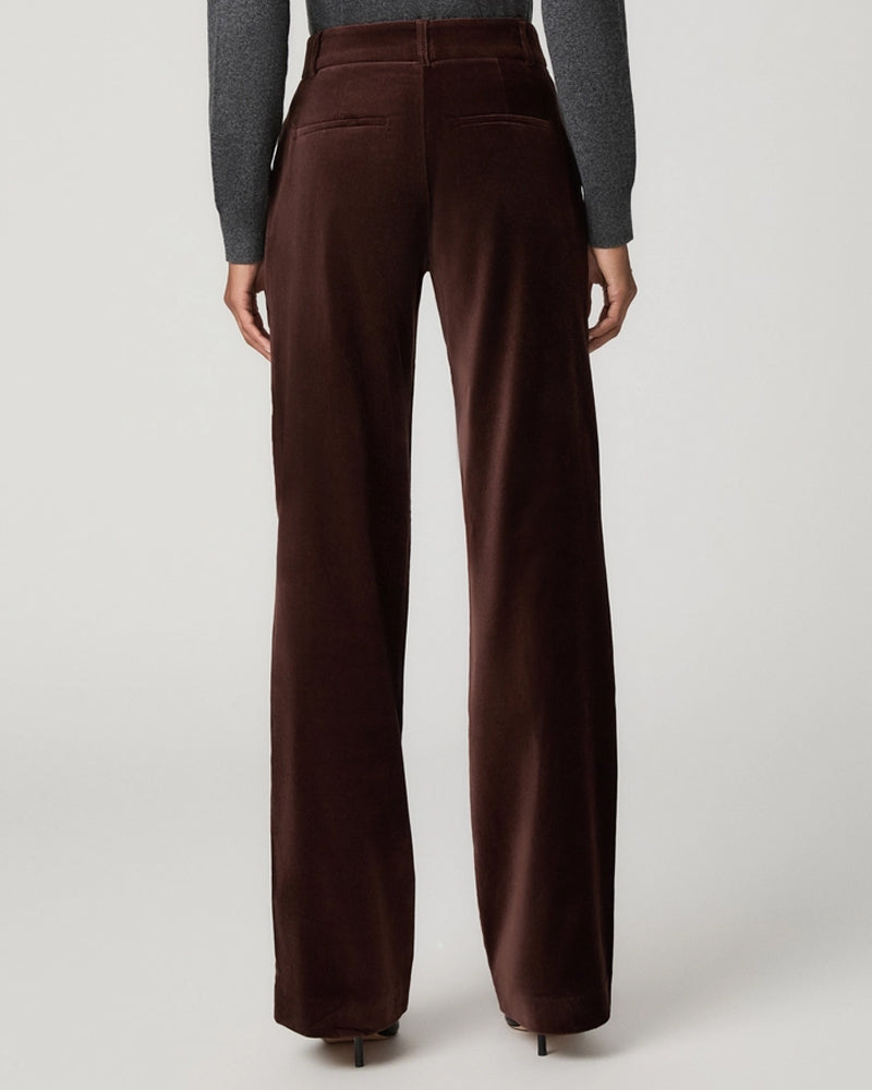 Paige Sasha Trousers - Burgundy Velvet