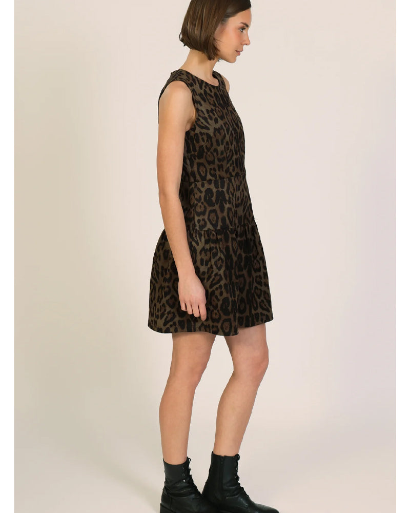 Traffic People Pru Mini Dress - Leopard