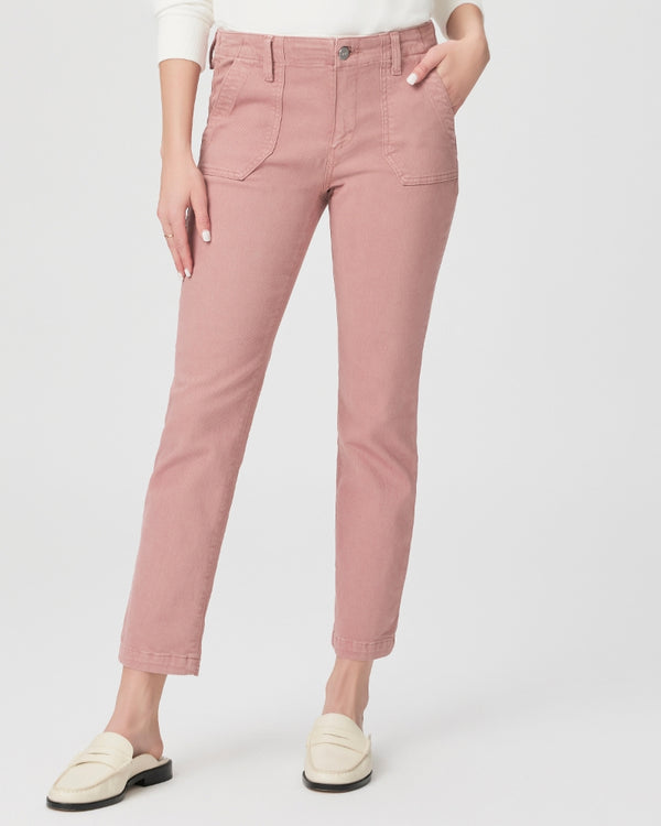 Paige Mayslie Straight Jeans - Vintage Dark Rose Blush