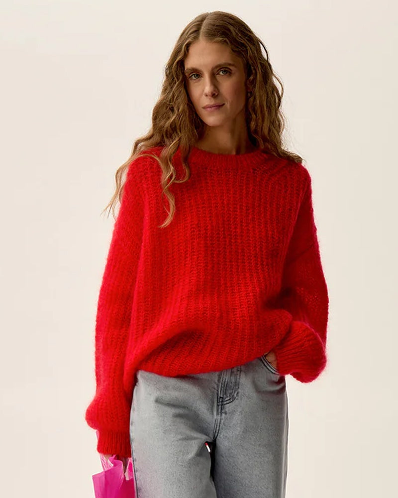 Des Petits Hauts Burma Jumper - Tomato