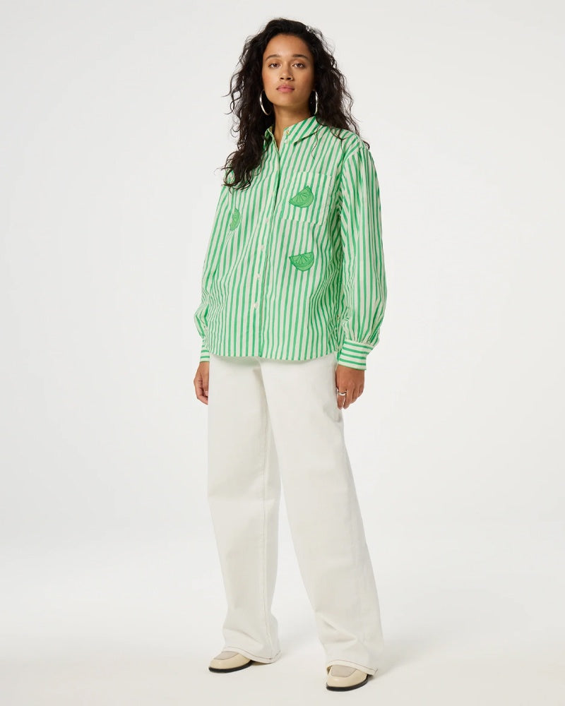 Fabienne Chapot Alex Blouse - Green/White