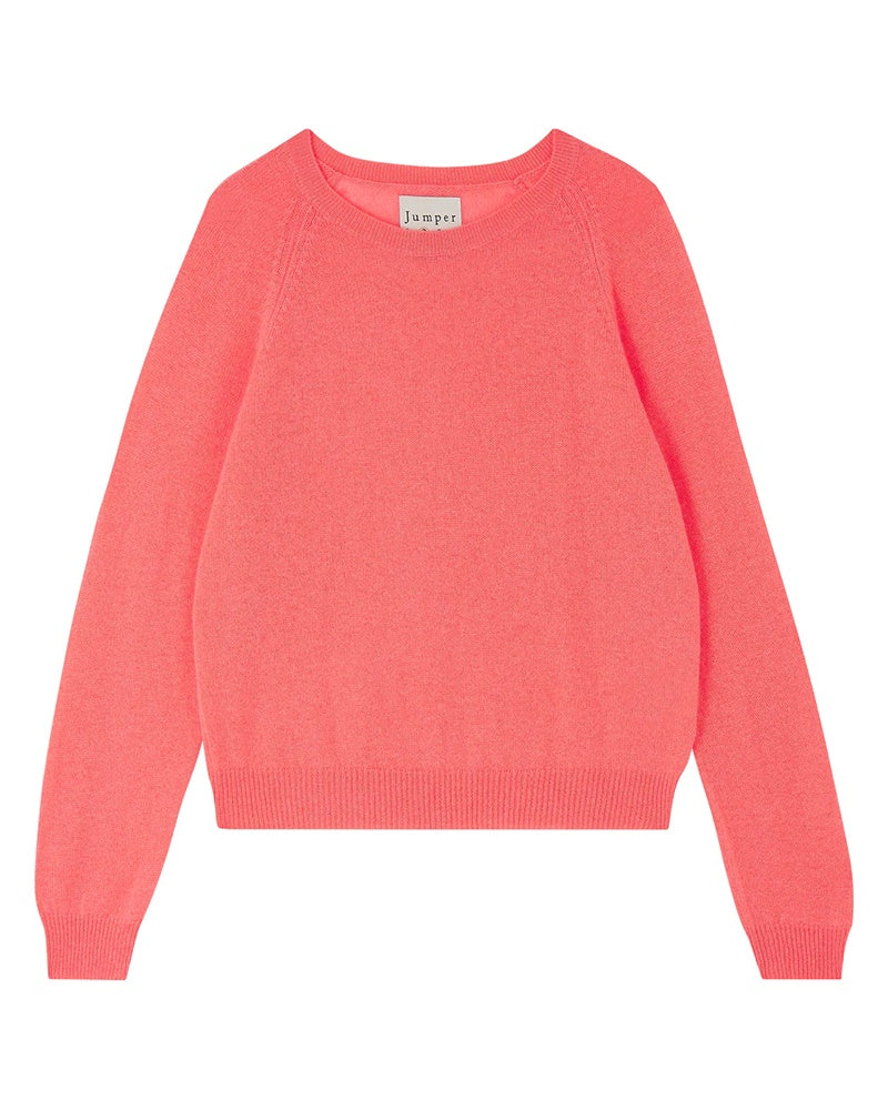 Jumper 1234 Crop Crew Jumper - Cerise