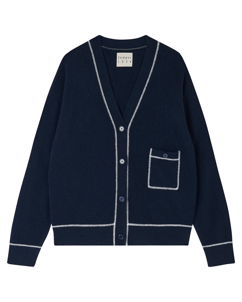 Jumper 1234 Pocket Cardigan - Navy