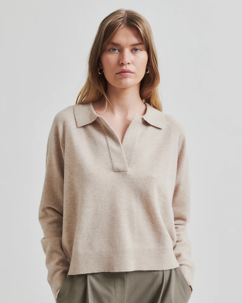 Second Female Vilje Polo Jumper - Trench Coat