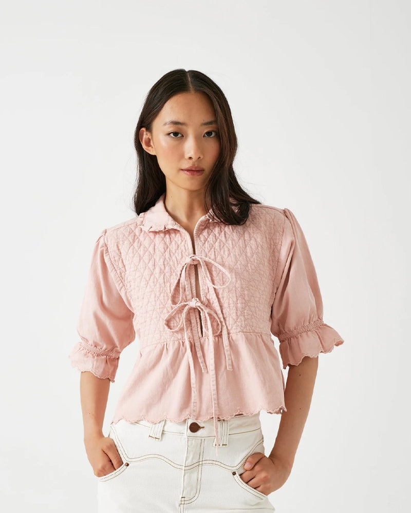 Seventy and Mochi Heidi Blouse - Pink Dawn