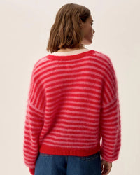 Des Petits Hauts Alvaro Cardigan - Pink/Red