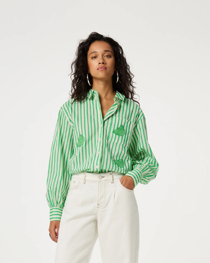 Fabienne Chapot Alex Blouse - Green/White