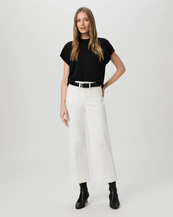 Paige Anessa Jeans - Toasted Ecru with Welt Pockets