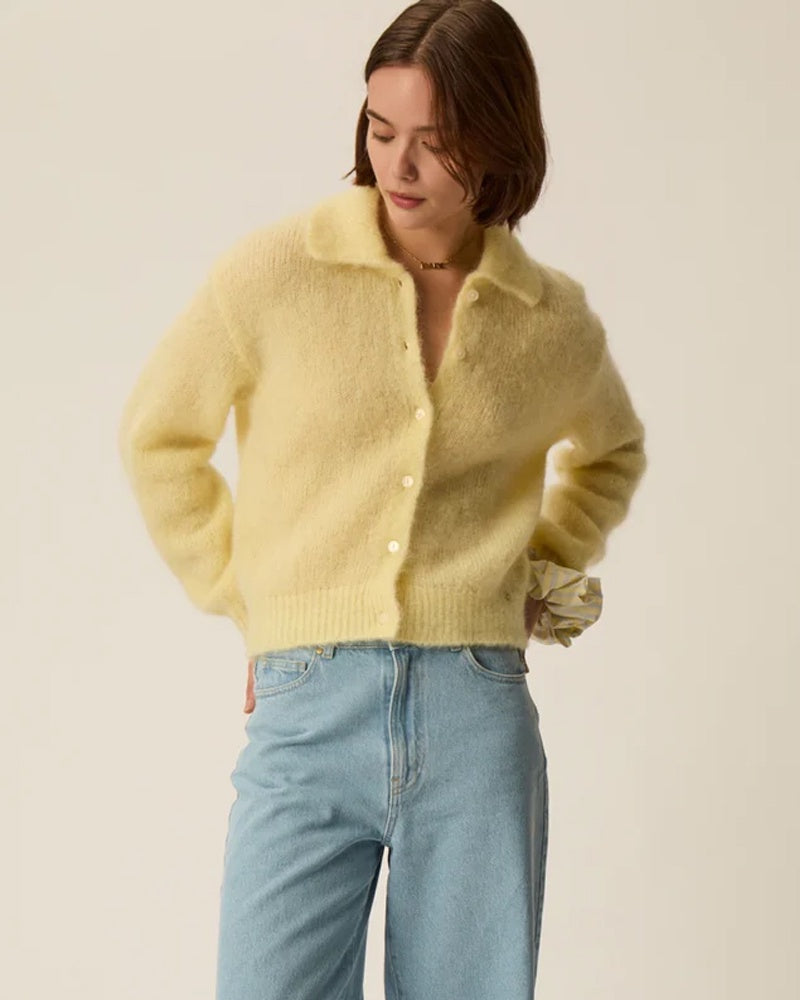 Des Petits Hauts Alpolo Cardigan - Butter