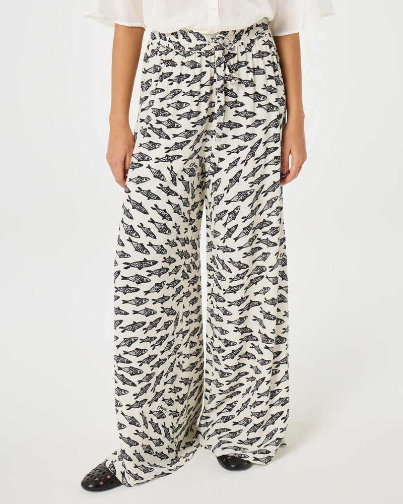 Fabienne Chapot Palapa Trousers - White/Black