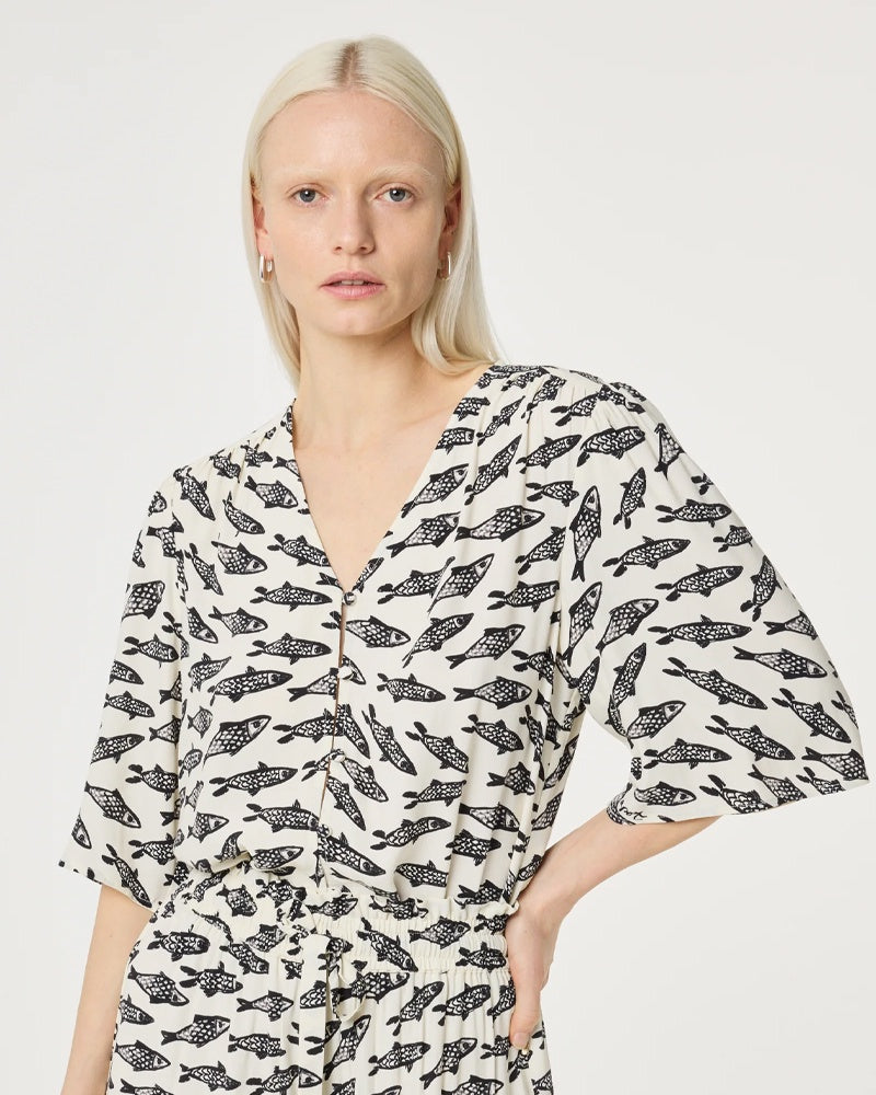 Fabienne Chapot Starlet Blouse - White/Black