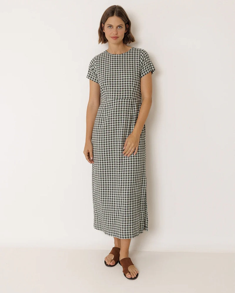 Indi and Cold Dress AD149 - Menta Gingham