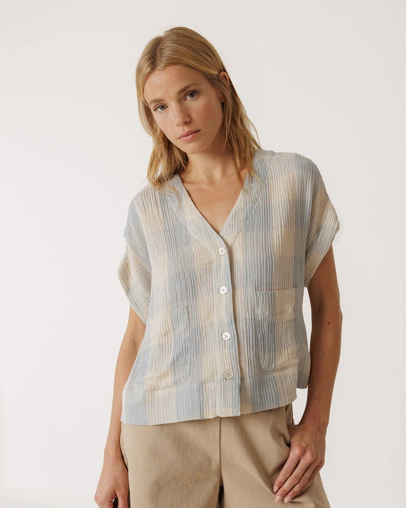Indi and Cold Top KI151 - Blue Check