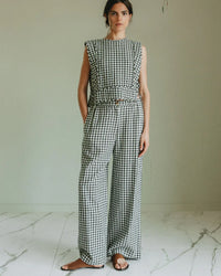 Indi and Cold Trousers AD148 - Menta Gingham