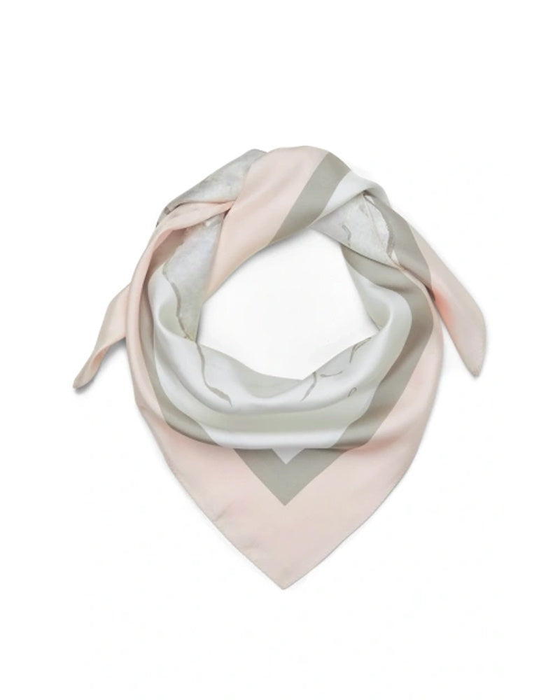 Kudibal Isolde Scarf - Rosea Plena White