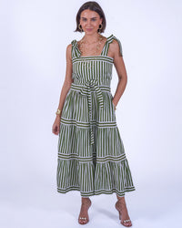 New Day Originals Shelly Dress - Olive Stripe