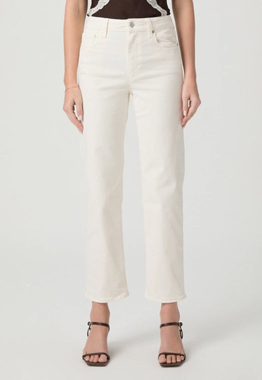 Paige Stevie Ankle Jeans - Cream Cloud