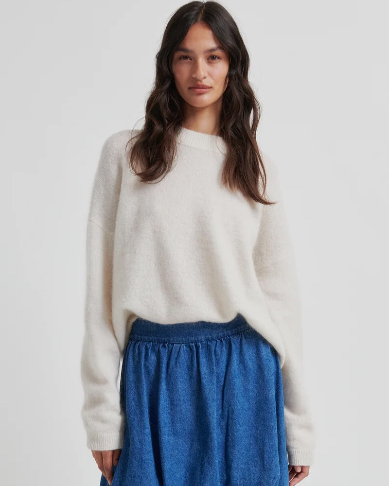 Second Female Bruuk O-Neck Jumper - Cream