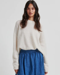 Second Female Bruuk O-Neck Jumper - Cream