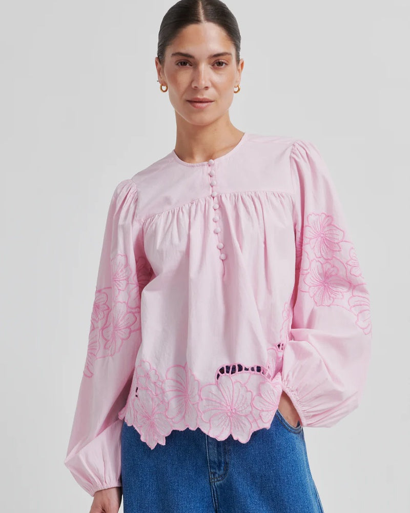 Second Female Elinor Blouse - Lilac Chiffon