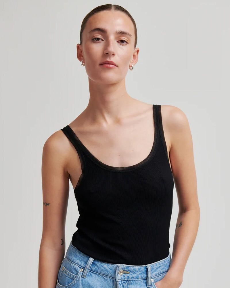 Second Female Emilia Tank Top - Black