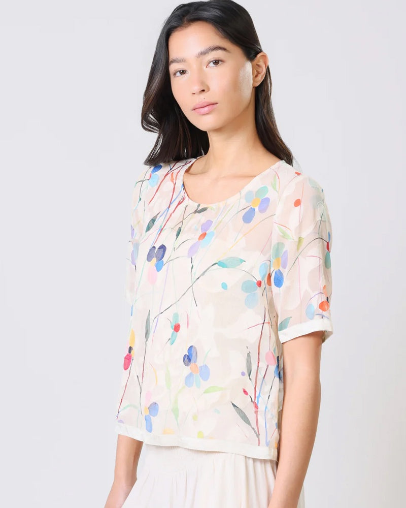 Traffic People Sass Sheer Top - Cream