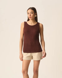 Des Petits Hauts Carlota Top - Chocolate