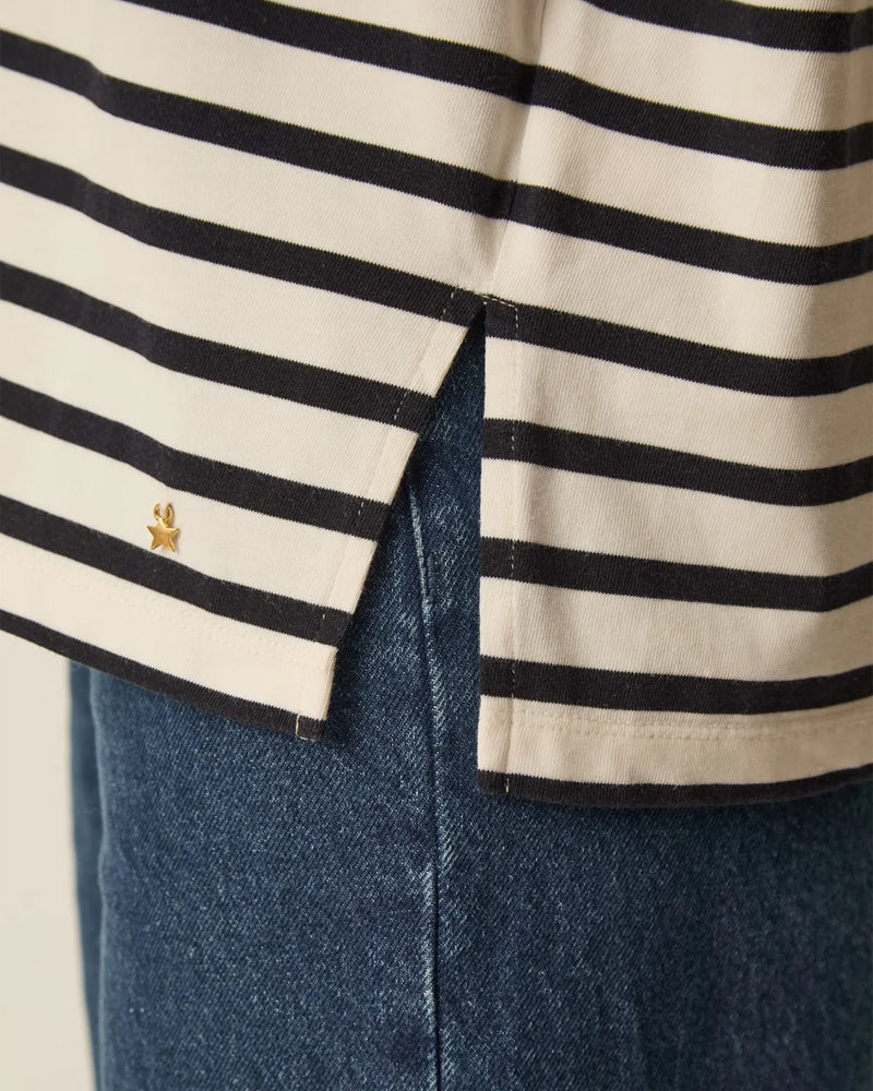 Des Petits Hauts Filly Top - Milk/Noir