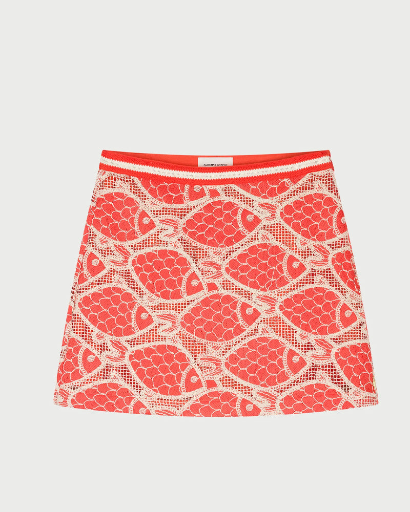 Fabienne Chapot Cato Skirt - Tangerine