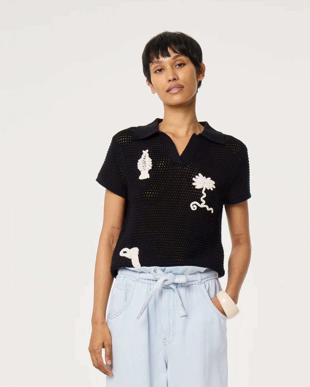 Fabienne Chapot Fin Pullover - Black