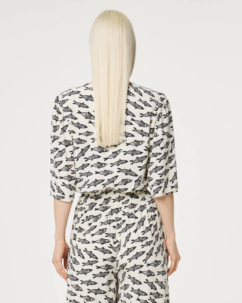Fabienne Chapot Starlet Blouse - White/Black