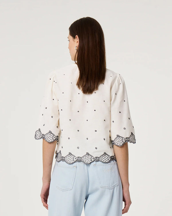 Fabienne Chapot Tylera Blouse - White/Black