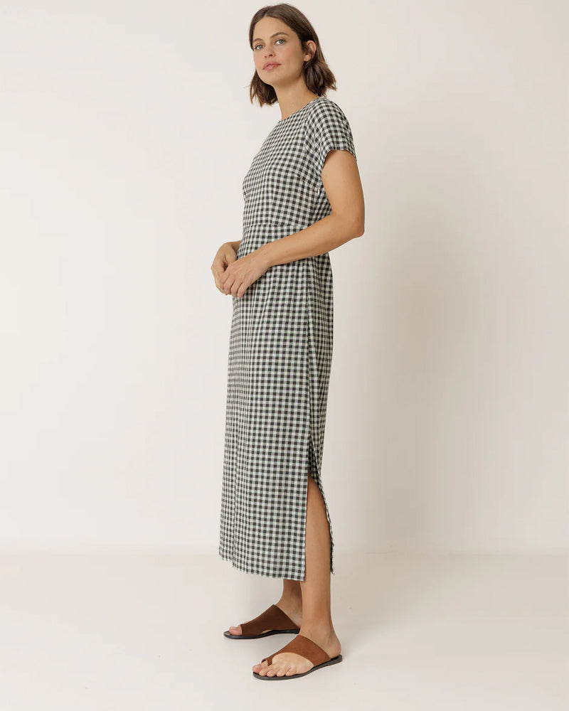 Indi and Cold Dress AD149 - Menta Gingham