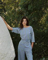 Indi and Cold Top AD146 - Blue Gingham