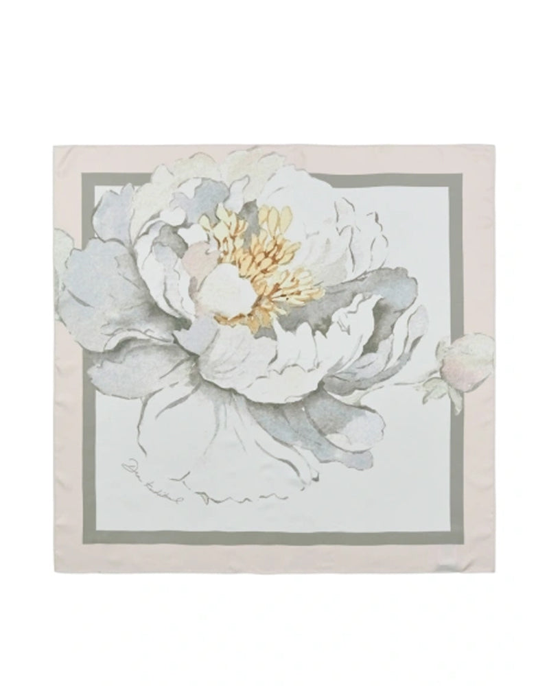 Kudibal Isolde Scarf - Rosea Plena White
