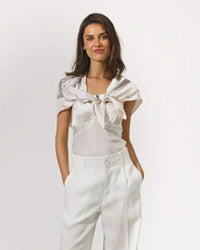 Kudibal Isolde Scarf - Rosea Plena White