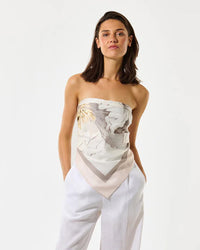 Kudibal Isolde Scarf - Rosea Plena White