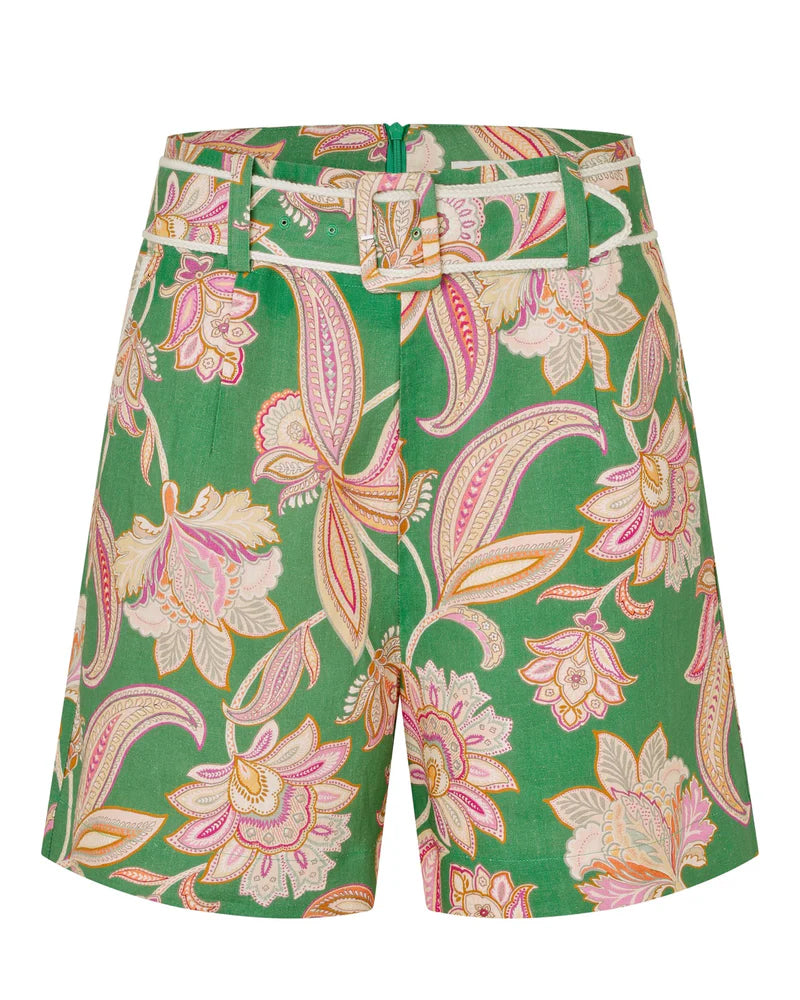Kudibal Villa Shorts - Paisley Green