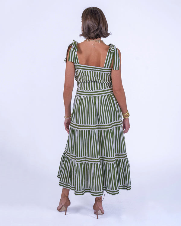 New Day Originals Shelly Dress - Olive Stripe