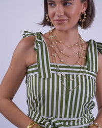 New Day Originals Shelly Dress - Olive Stripe