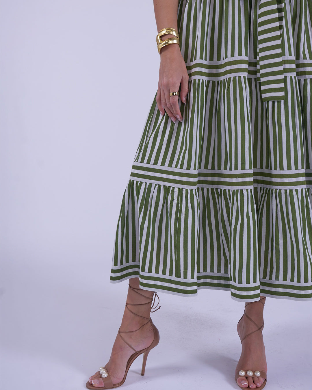 New Day Originals Shelly Dress - Olive Stripe