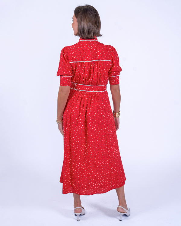 New Day Originals Sydney Dress - Red Polka Dot