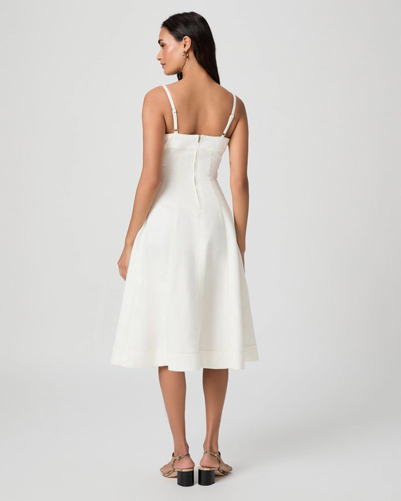 Paige Pippa Midi Dress - White