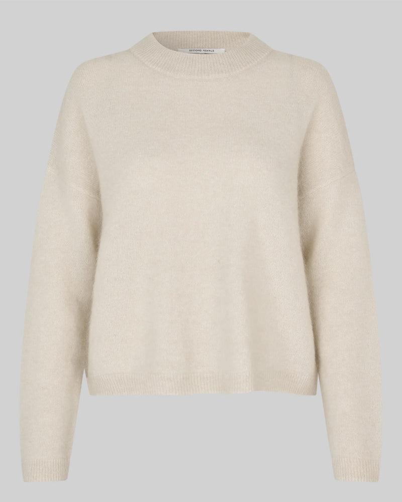 Second Female Bruuk O-Neck Jumper - Cream