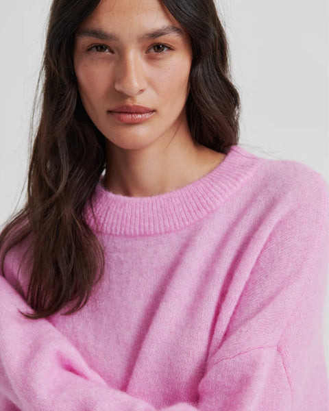 Second Female Bruuk Knit O-Neck - Lilac Chiffon