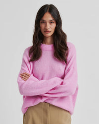 Second Female Bruuk Knit O-Neck - Lilac Chiffon